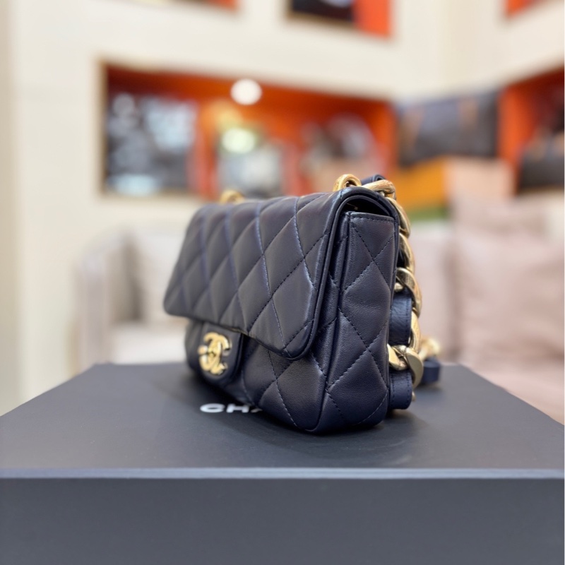 Chanel香奈兒 23p 粗鏈條 方胖子-3