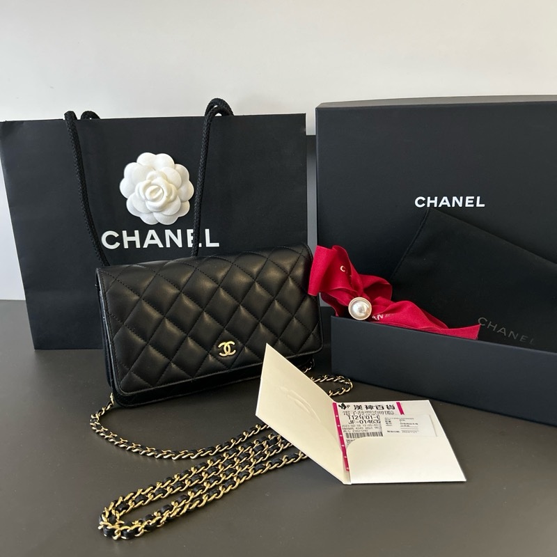 CHANEL WOC 香奈兒 經典鏈子皮夾 發財包-0