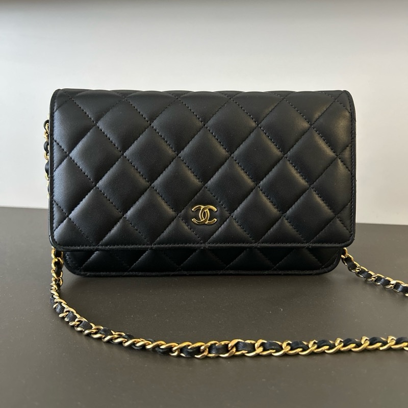 CHANEL WOC 香奈兒 經典鏈子皮夾 發財包-5