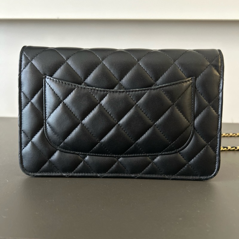 CHANEL WOC 香奈兒 經典鏈子皮夾 發財包-6