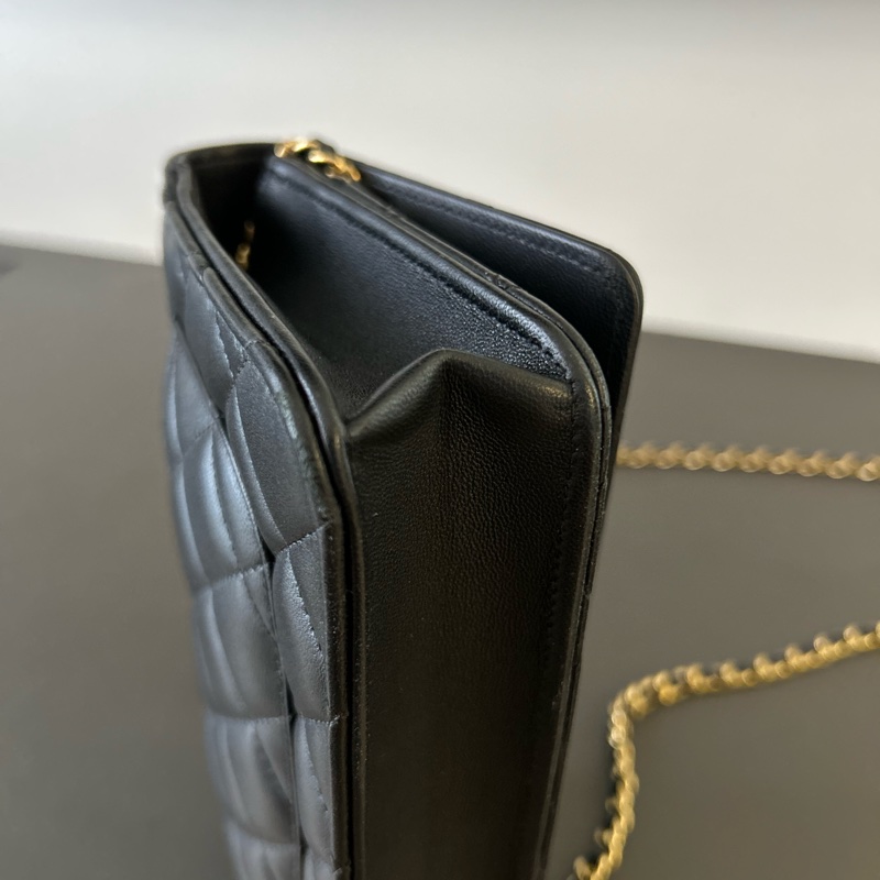CHANEL WOC 香奈兒 經典鏈子皮夾 發財包-7
