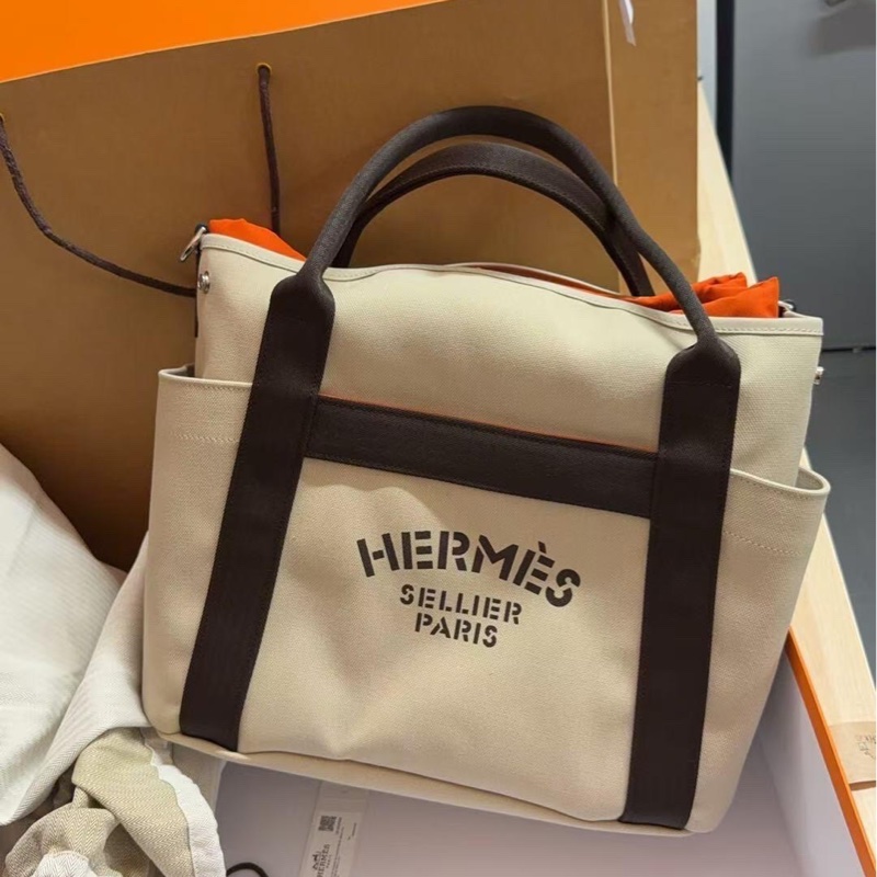全新送禮 Hermes 愛馬仕 馬術用品收納包 米色 K刻-2