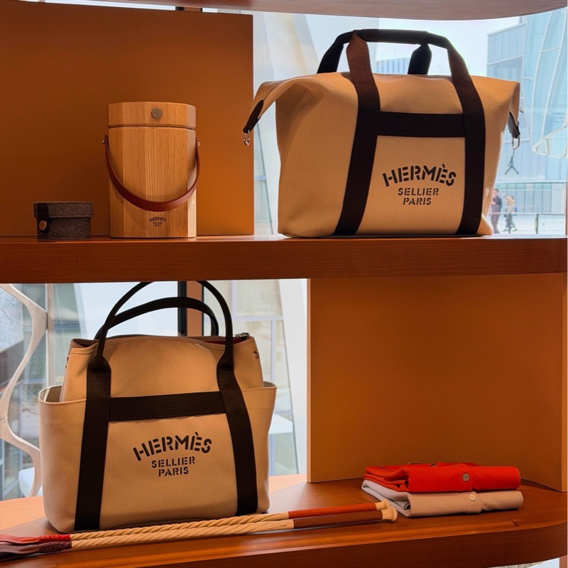 全新送禮 Hermes 愛馬仕 馬術用品收納包 米色 K刻-4