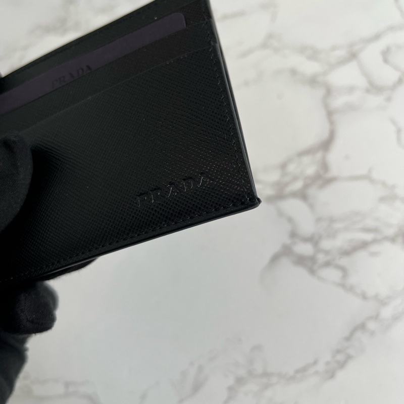 🌷全新帶保卡!可送禮! Prada Mercuio Saffiano 卡夾/卡包-2