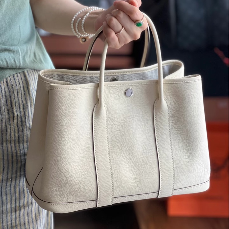 99新🆕 Hermes 愛馬仕 冰川白Garden花園36-8