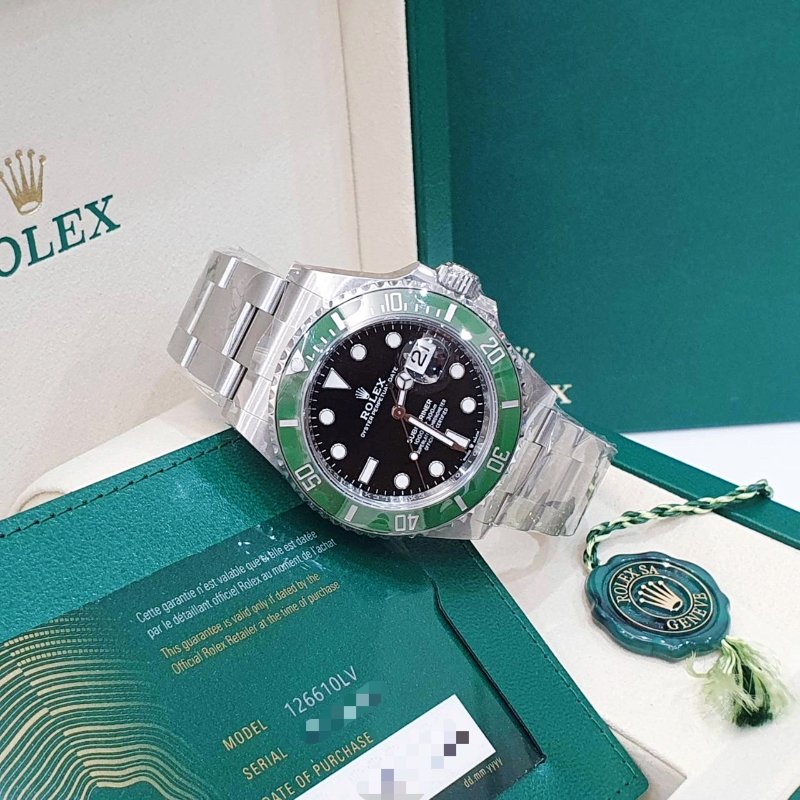 【大眾名錶】ROLEX勞力士 126610LV 2026/03未使用新品 Submariner 潛航者 Mk2淺綠圈 星巴克綠水鬼 B1249-4