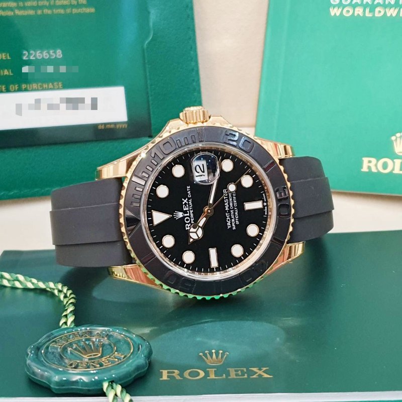 【大眾名錶】ROLEX勞力士 226658 Yacht-Master42 2024/08 新款全金遊艇 陶瓷圈 快調式錶扣 已貼膜 G235-2