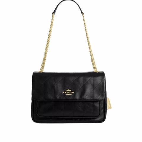 Coach 女士 Elodie 絎縫斜挎包均碼碼28.5cm*8.2cm*19.05cm