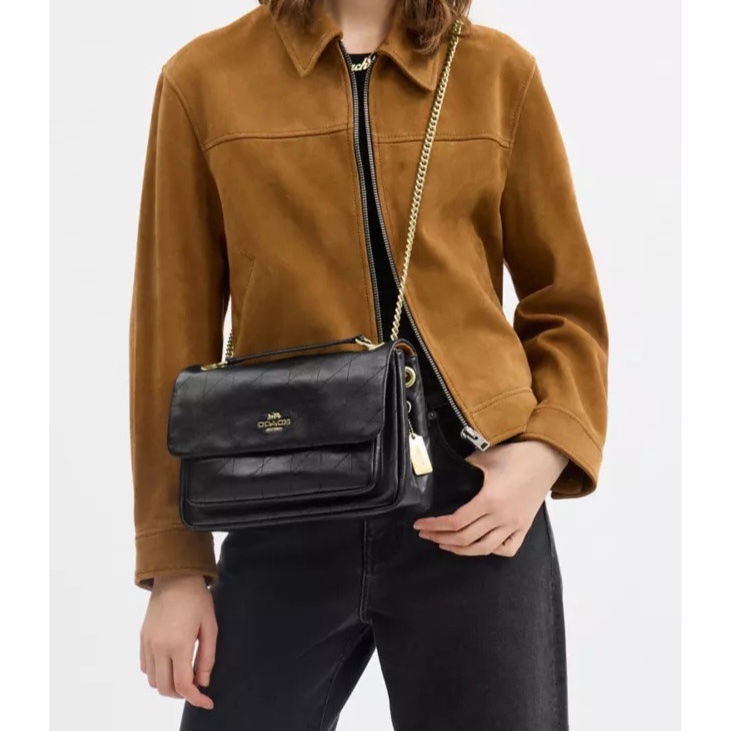 Coach 女士 Elodie 絎縫斜挎包均碼碼28.5cm*8.2cm*19.05cm-5