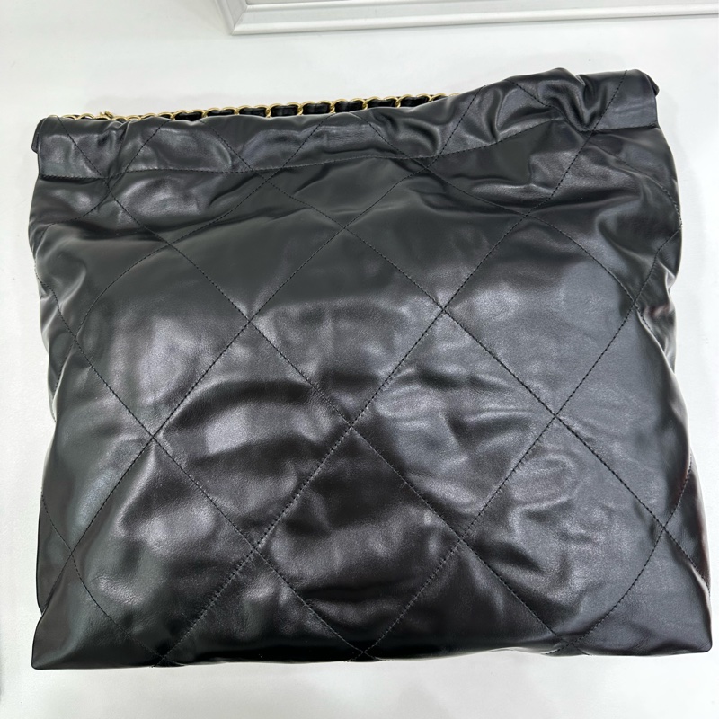 Chanel/香奈兒 24S黑金22bag 垃圾包中型 晶片 全新有購證-4