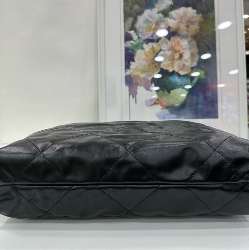 Chanel/香奈兒 24S黑金22bag 垃圾包中型 晶片 全新有購證-5