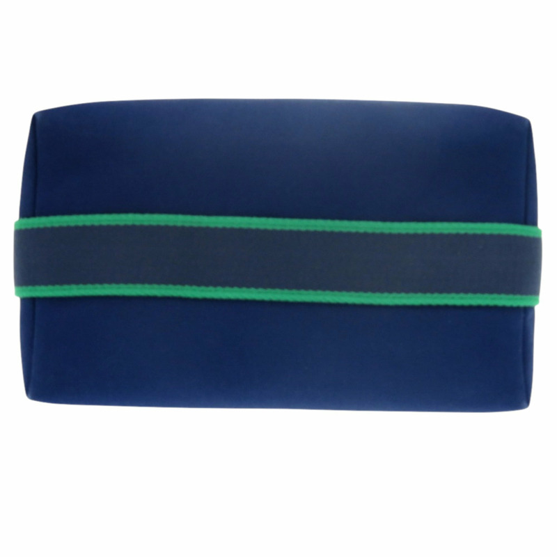 愛馬仕 Bride à Bracque 棉帆布手提包,海軍藍配銀色五金,1058HERMES-3