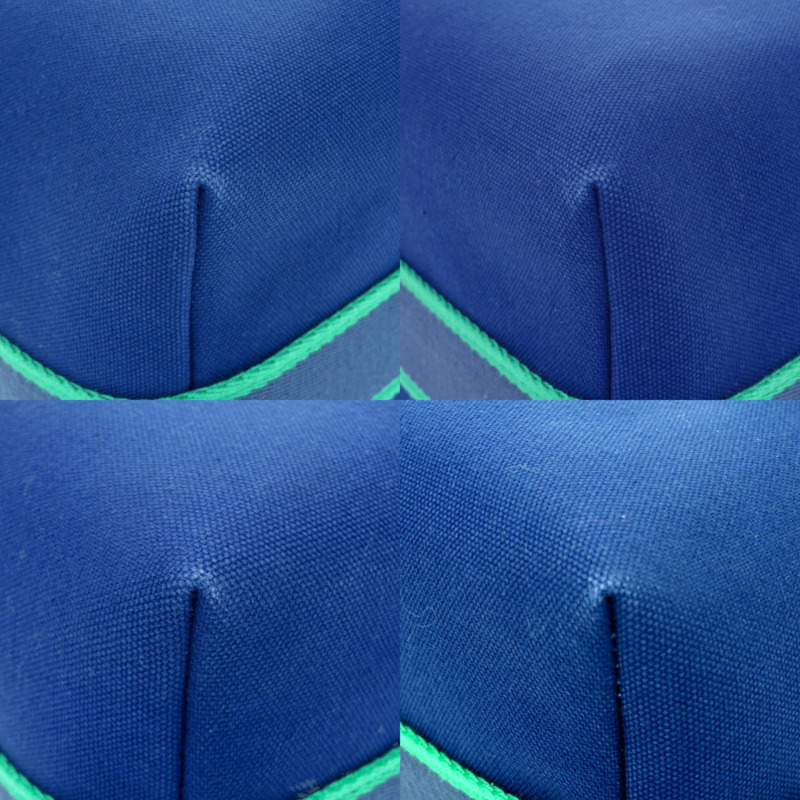 愛馬仕 Bride à Bracque 棉帆布手提包,海軍藍配銀色五金,1058HERMES-4