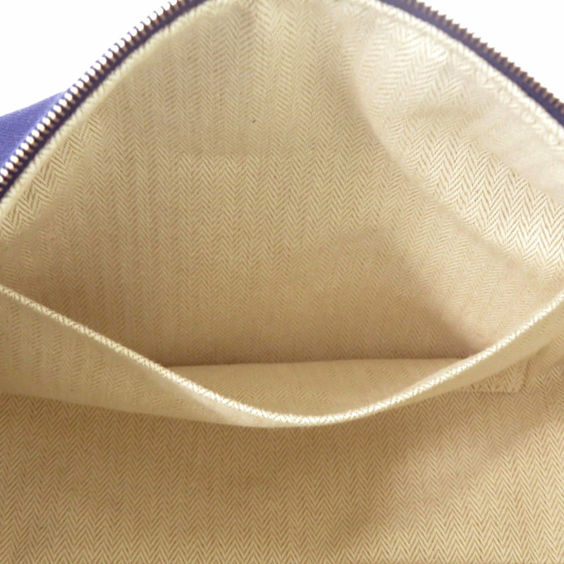 愛馬仕 Bride à Bracque 棉帆布手提包,海軍藍配銀色五金,1058HERMES-6