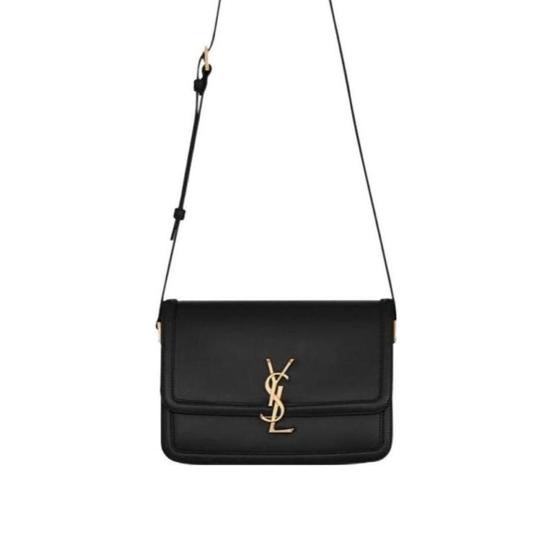 Saint Laurent 女士 SOLFERINO BOX 皮革中號肩背包 中號、23cm*6cm*16cm-0