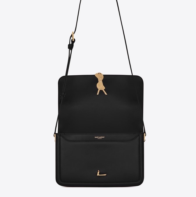 Saint Laurent 女士 SOLFERINO BOX 皮革中號肩背包 中號、23cm*6cm*16cm-6