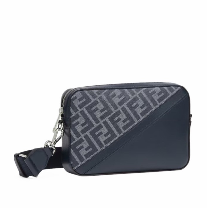 Fendi 男士 Diagonal拉鍊單肩包均碼碼常規、22cm*4.5cm*15cm-2