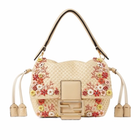 Fendi 女士 Mamma Baguette 小號單肩包均碼碼小號、16cm*10cm*13cm