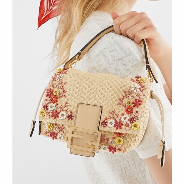 Fendi 女士 Mamma Baguette 小號單肩包均碼碼小號、16cm*10cm*13cm-4