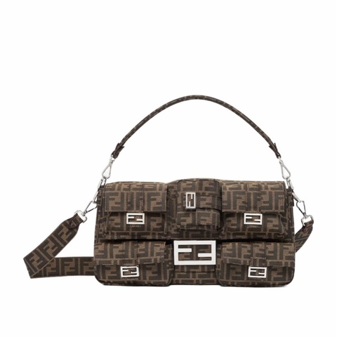 Fendi 男士 Baguette FF超大號多口袋單肩包均碼碼41cm*10cm*24cm