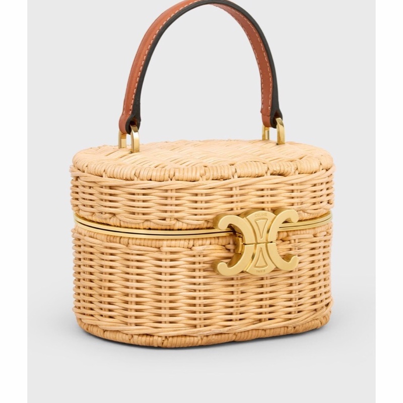 Celine 女士 TRIOMPHE 橢圓形手拿包均碼碼14cm*8.5cm*10.5cm-2