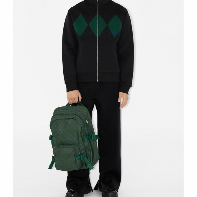 Burberry 男士 格紋圖案雙肩包均碼碼常規、31cm*18cm*47cm-1