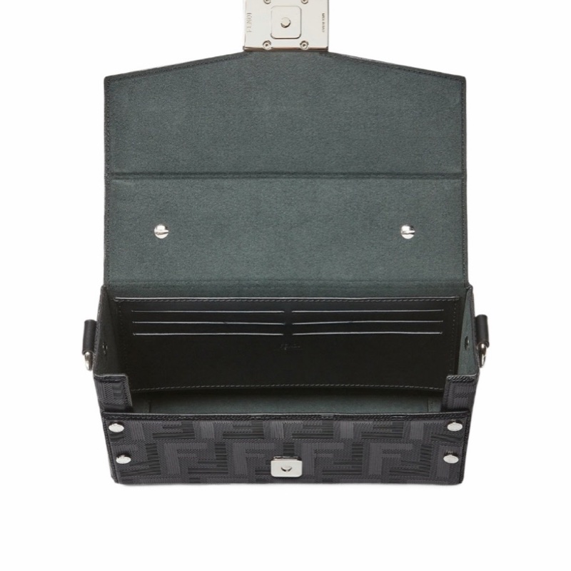 Fendi 男士 Baguette Soft Trunk徽標單肩包均碼碼常規、21.5cm*6.5cm*13cm-3