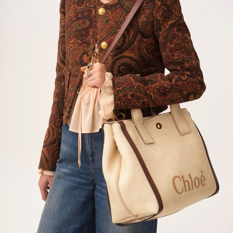 Chloe 女士 圖案單肩包均碼碼40cm*16cm*29cm-2