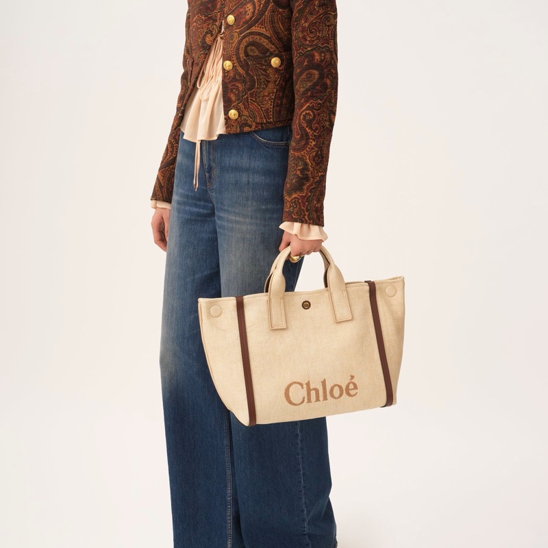 Chloe 女士 圖案單肩包均碼碼40cm*16cm*29cm-5