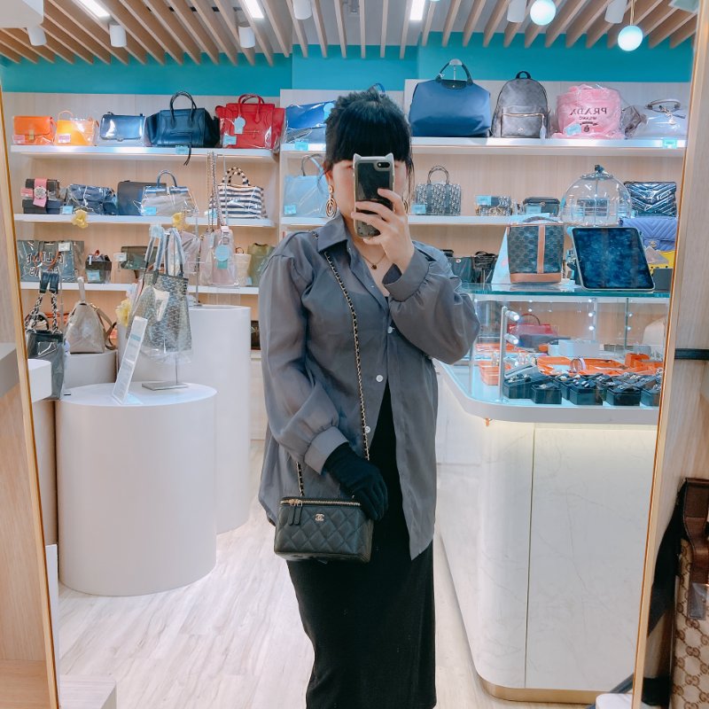 MS0675 Chanel 香奈兒 化妝盒子 鏡子 新版本 魚子醬牛皮 荔枝紋 黑色 金扣 Vanity Box Grained Calfskin Caviar Black x GHW-17