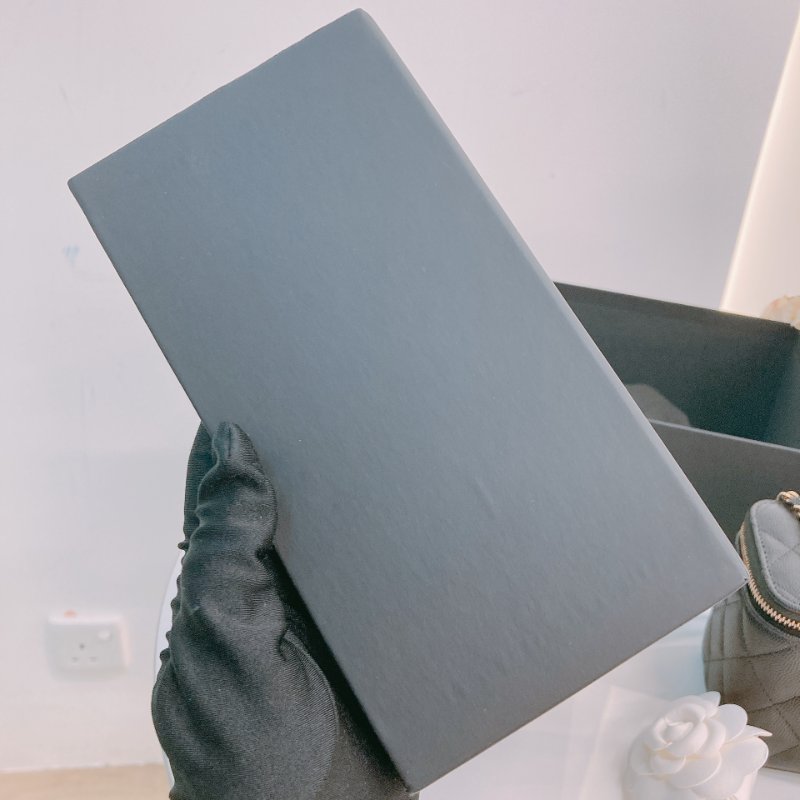 MS0675 Chanel 香奈兒 化妝盒子 鏡子 新版本 魚子醬牛皮 荔枝紋 黑色 金扣 Vanity Box Grained Calfskin Caviar Black x GHW-21