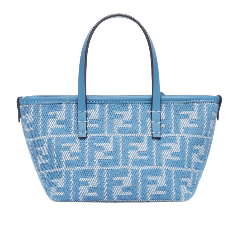 Fendi 女士 牛仔效果 FF 提花迷你包均碼碼MINI、15.5cm*11cm*13cm-3