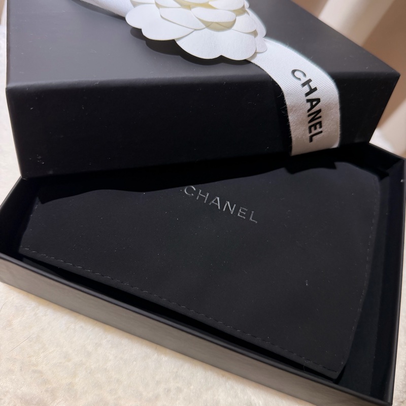 CHANEL-全新*季節款*淡粉拉鍊零錢夾-7