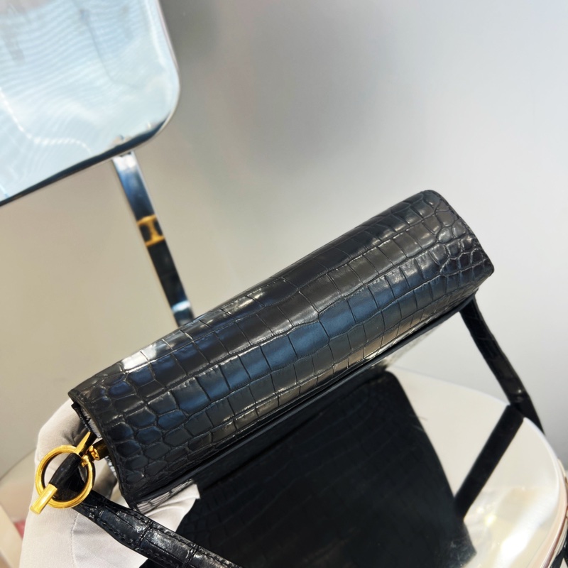 Hermes 爱马仕 roulis23 黑金 亮面拼雾面-1