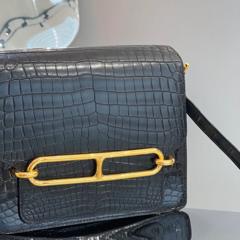 Hermes 爱马仕 roulis23 黑金 亮面拼雾面-2