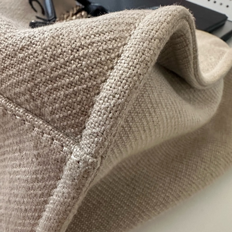 香奈兒 沙灘包 海灘托特包特別熊貓配色chanel deauville tote-10