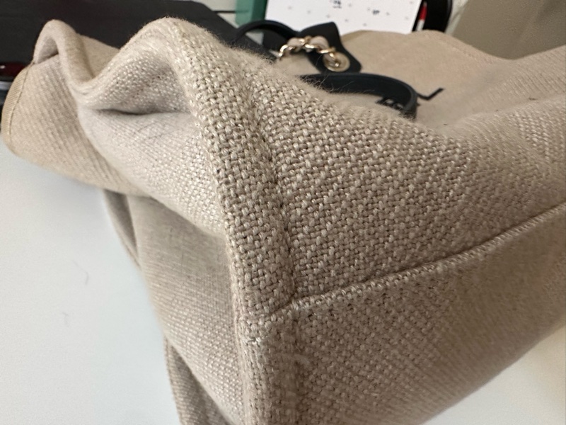 香奈兒 沙灘包 海灘托特包特別熊貓配色chanel deauville tote-12