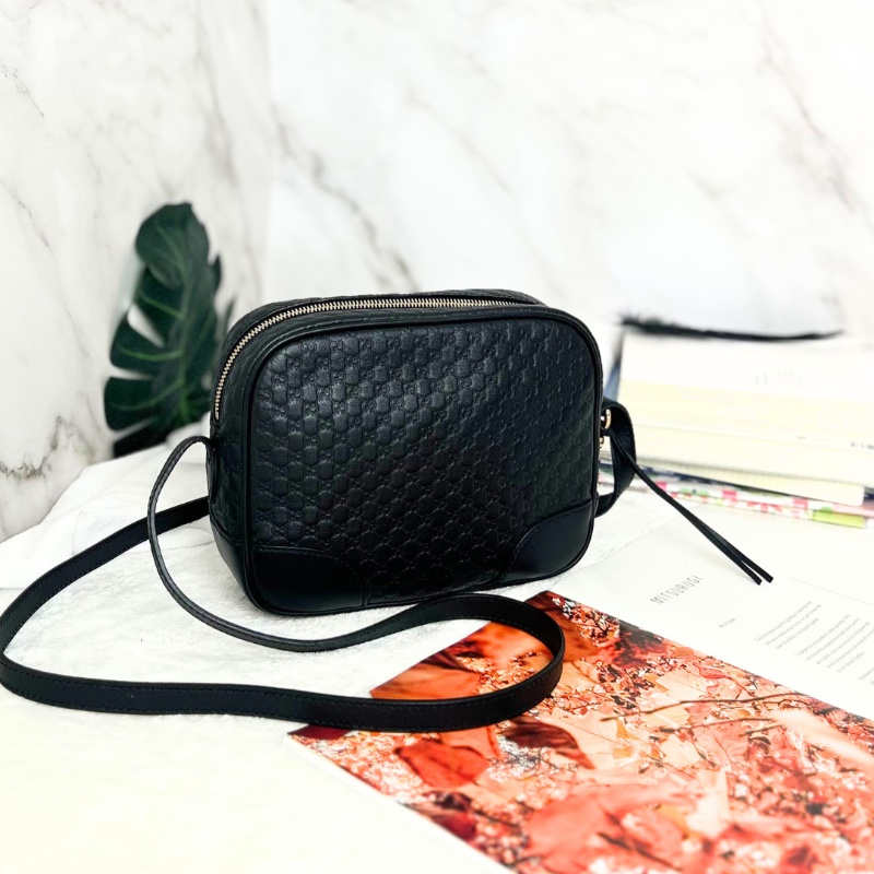 Gucci 雙G Microguccissima Bree 經典壓紋迷你斜背包相機包-0