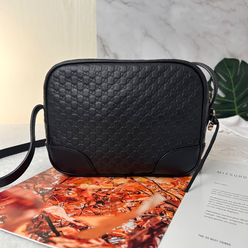 Gucci 雙G Microguccissima Bree 經典壓紋迷你斜背包相機包-5