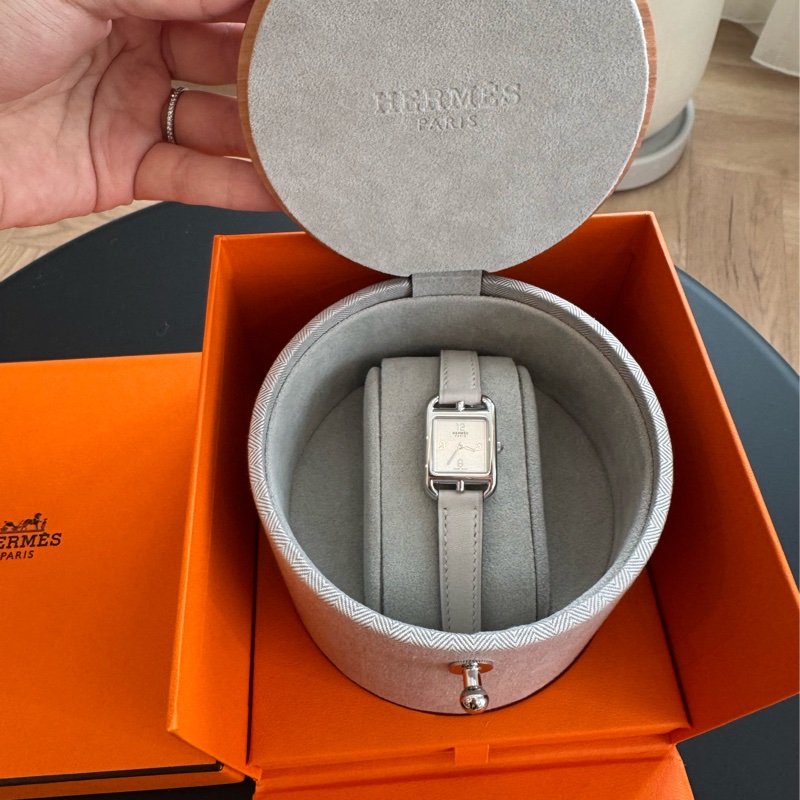 愛馬仕 Cape cod mini 珍珠灰錶帶 新上市尺寸 全新全配-1