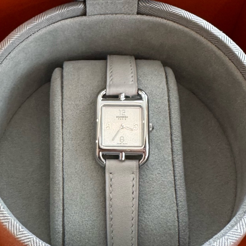 愛馬仕 Cape cod mini 珍珠灰錶帶 新上市尺寸 全新全配-5