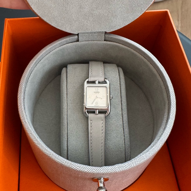 愛馬仕 Cape cod mini 珍珠灰錶帶 新上市尺寸 全新全配-14