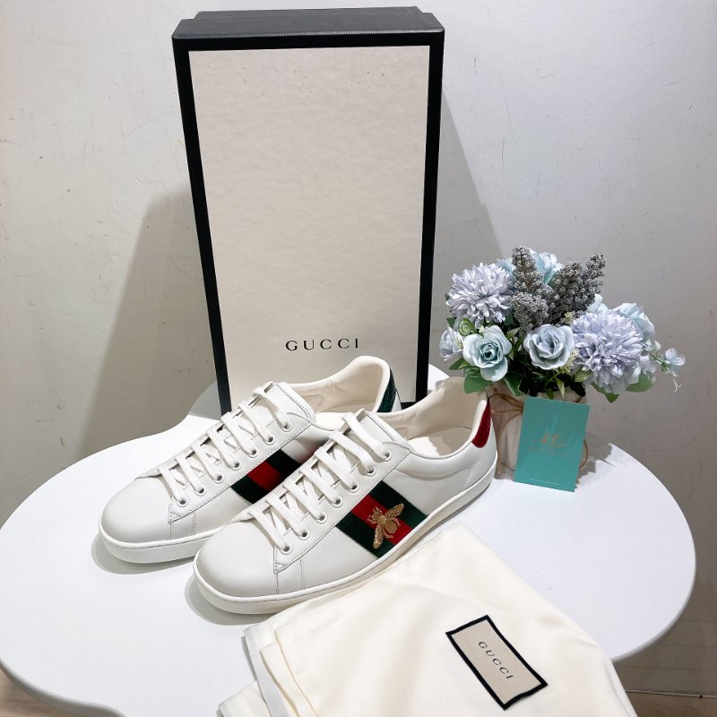 TW4797 Gucci 古馳經典蜜蜂公仔休閑鞋 Men's Ace With Bee Sneaker Size 42-10
