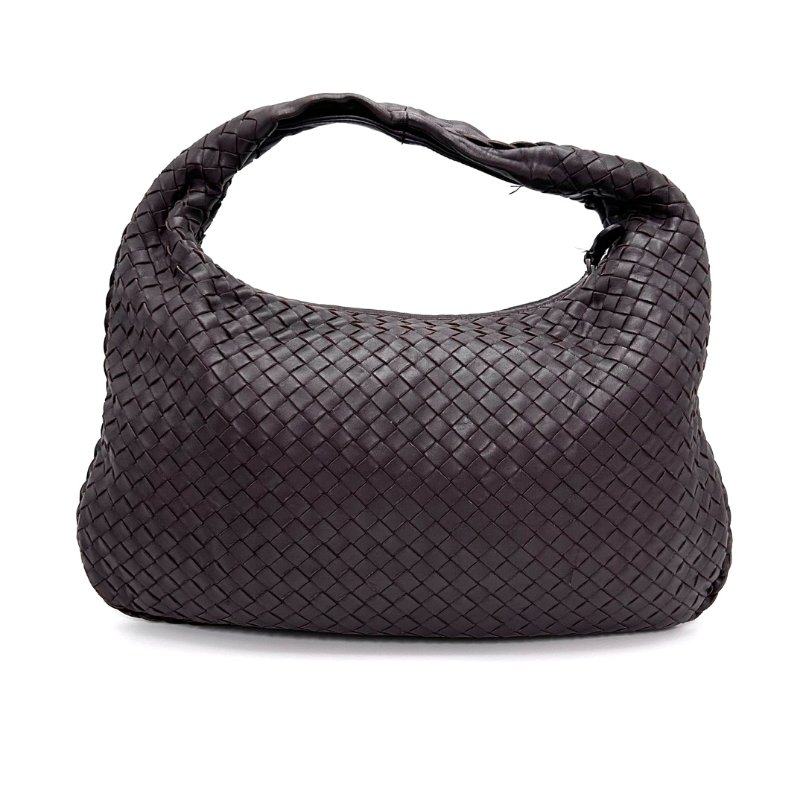 ️BV 棕色經典編織hobo手提肩背和尚包 38*24*4 98新配件塵袋-4