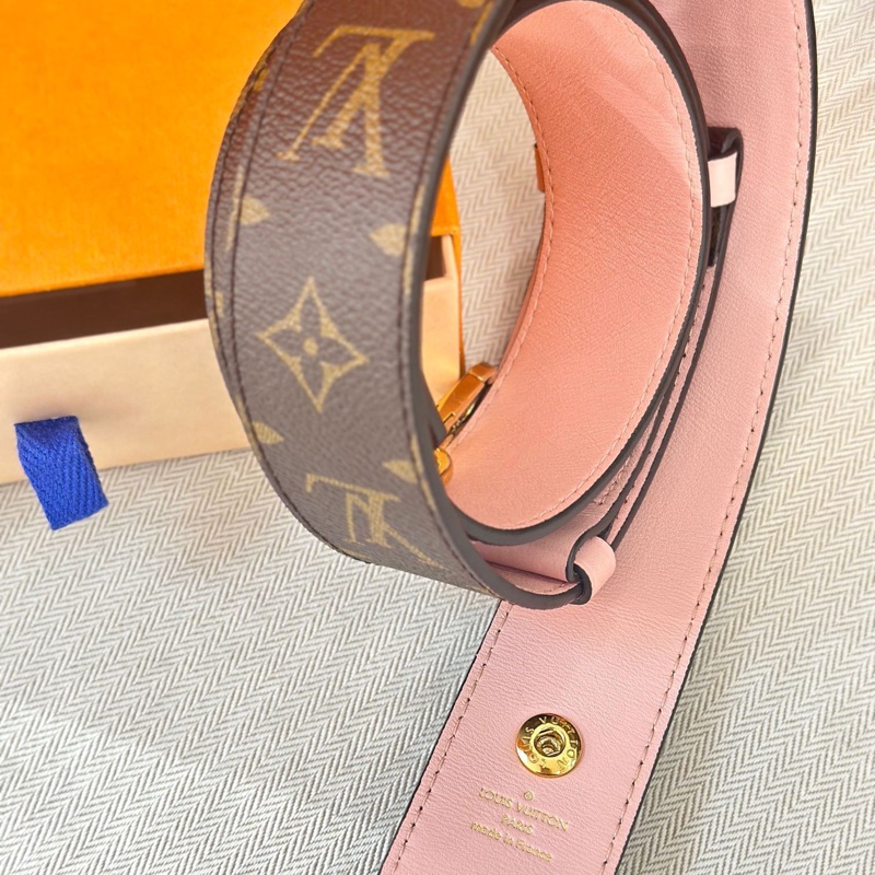 LV粉色老花宽肩带-2