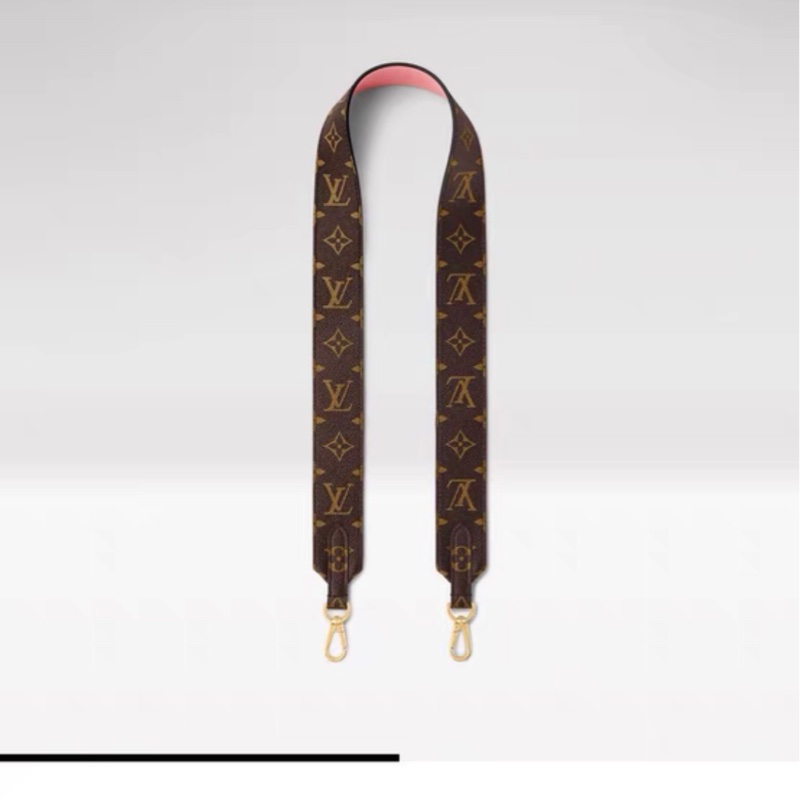 LV粉色老花宽肩带-4