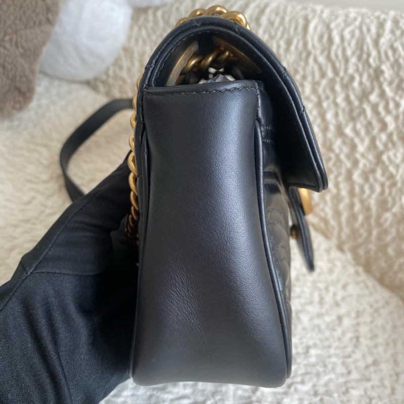 Gucci marmont 中號肩背包 購證全配-6