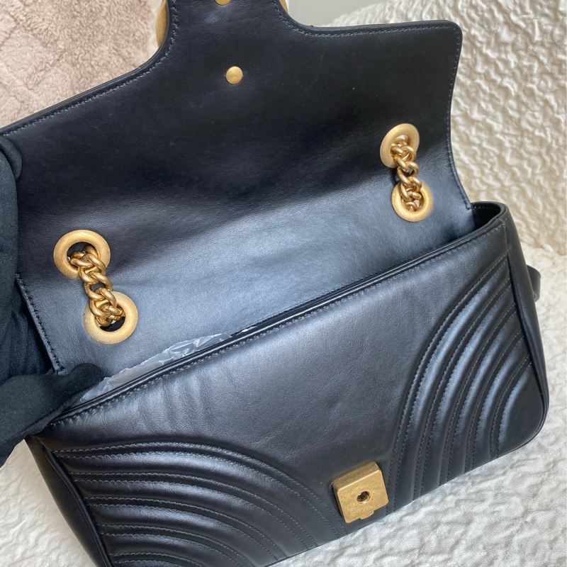 Gucci marmont 中號肩背包 購證全配-8