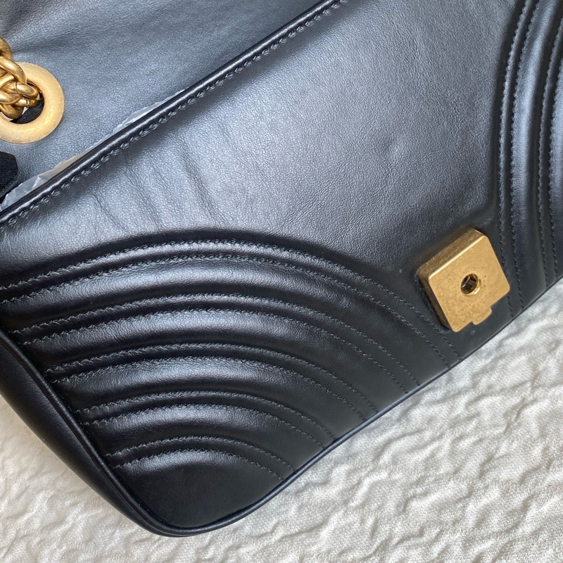 Gucci marmont 中號肩背包 購證全配-9