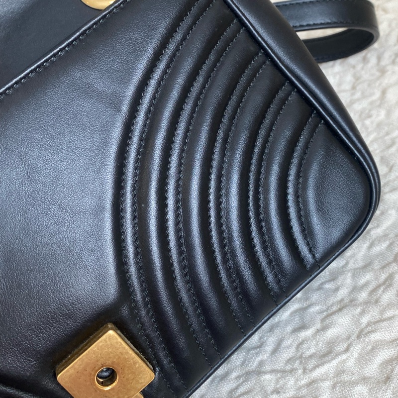 Gucci marmont 中號肩背包 購證全配-10